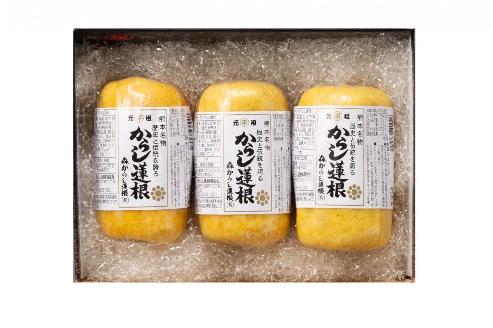 からし蓮根3本箱