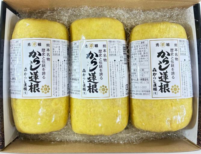 からし蓮根3本箱(大)