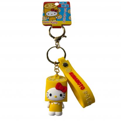 からし蓮根ハローキティ立体ラバーキーホルダー